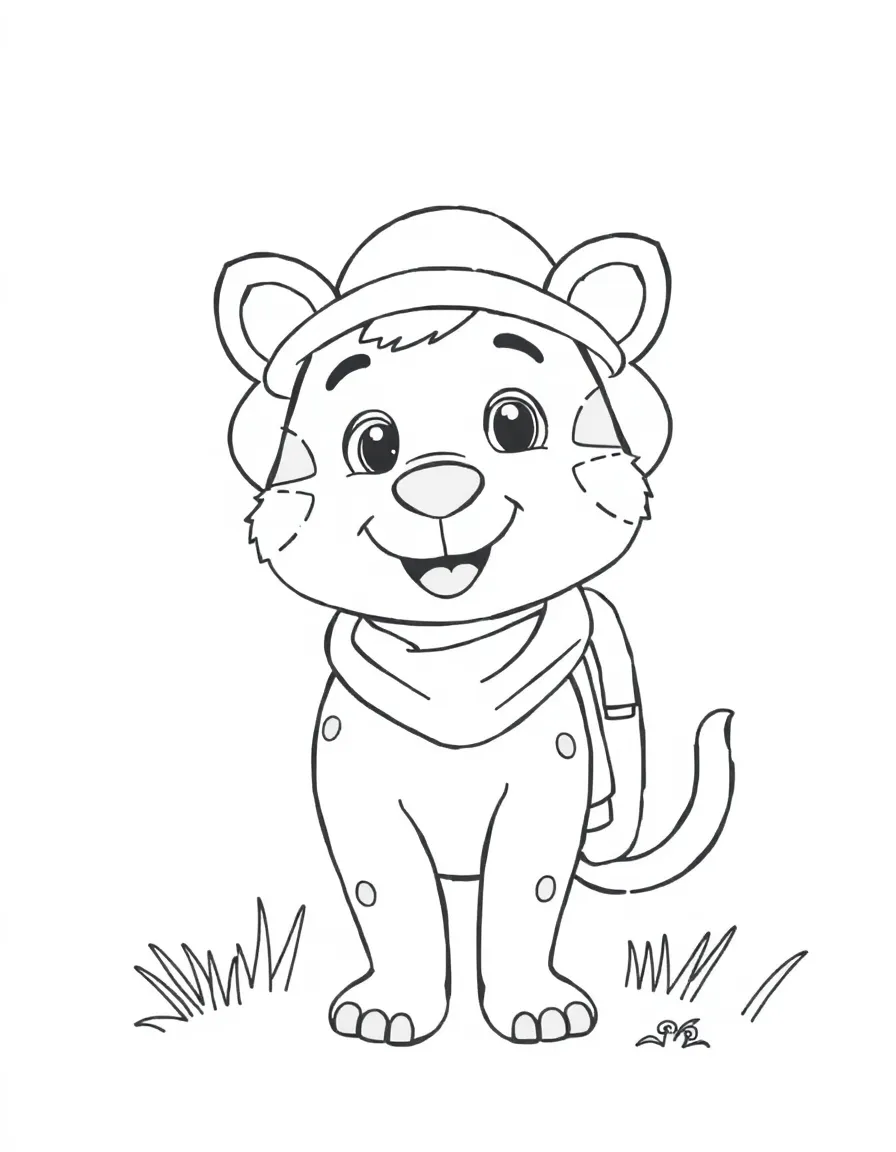 A happy animal explorer.