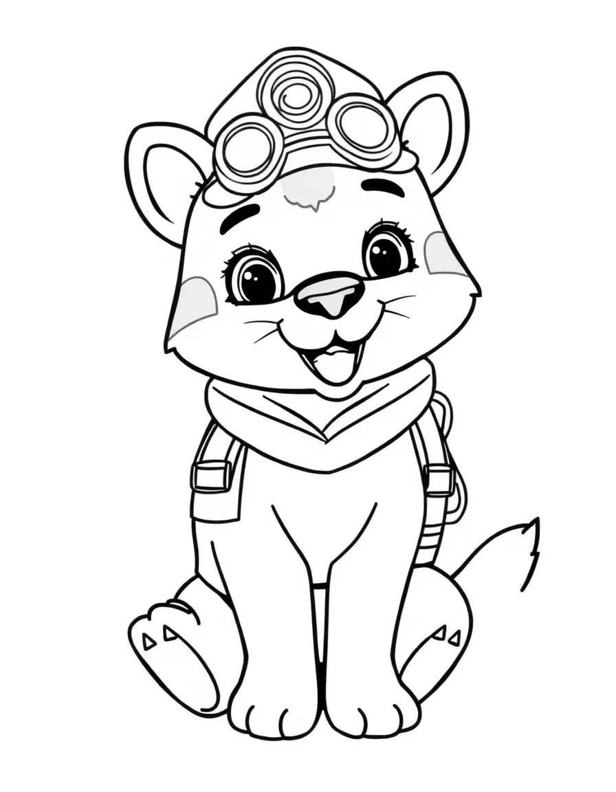 A playful animal animal rescuer.