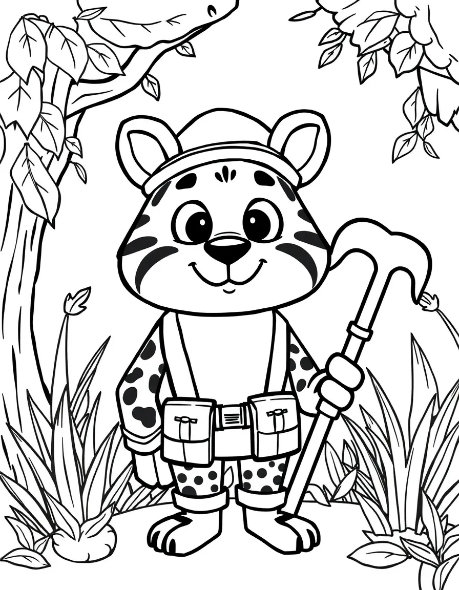 A little animal zookeeper.