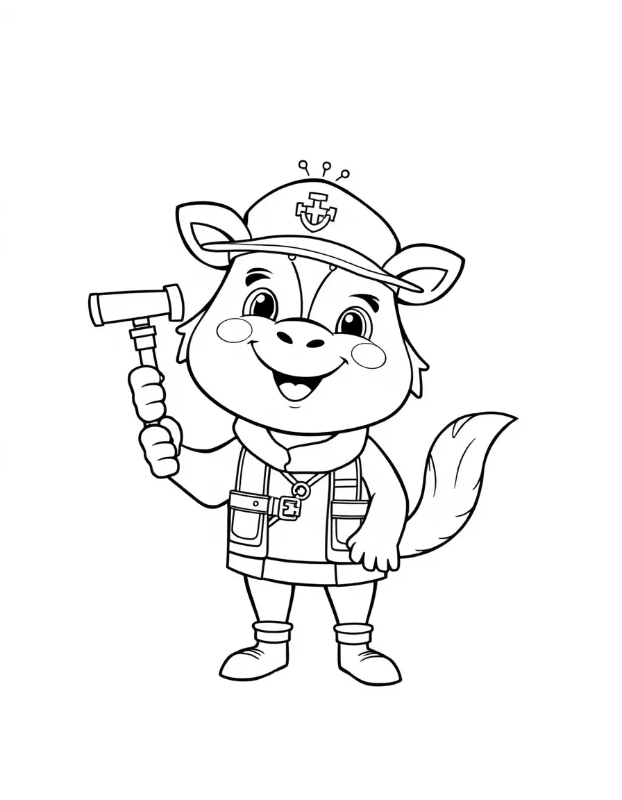 A cheerful animal trainer.