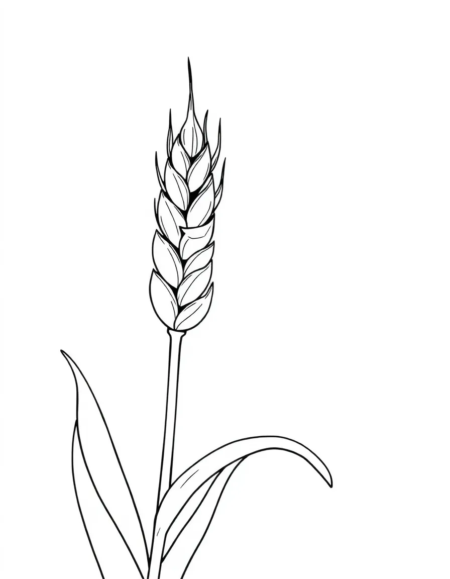 A smiling wheat stalk swaying in the breeze in North Dakota.