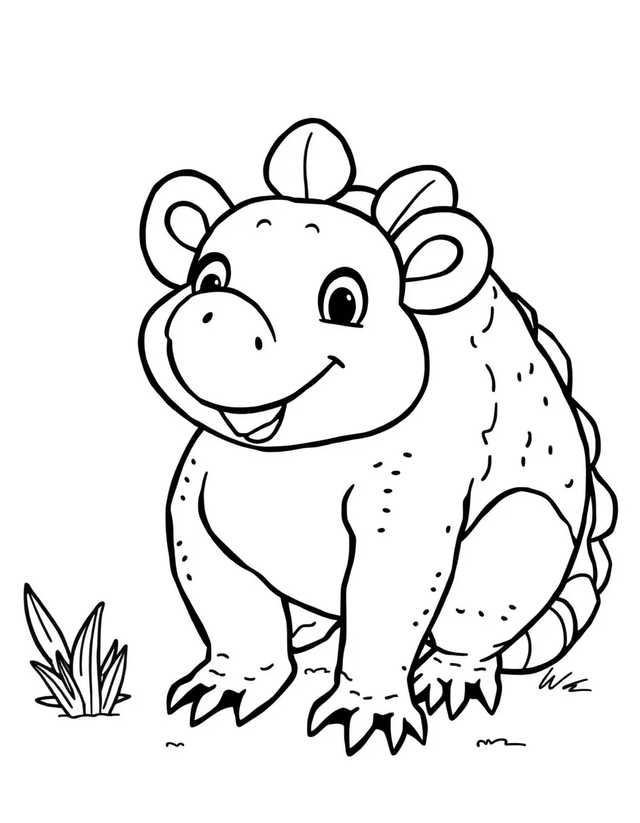 A friendly armadillo with a friendly smile in Texas.