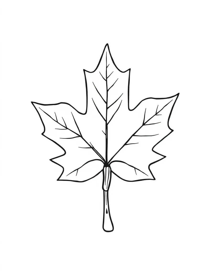 A cute maple leaf with a drop of syrup on it in Vermont.