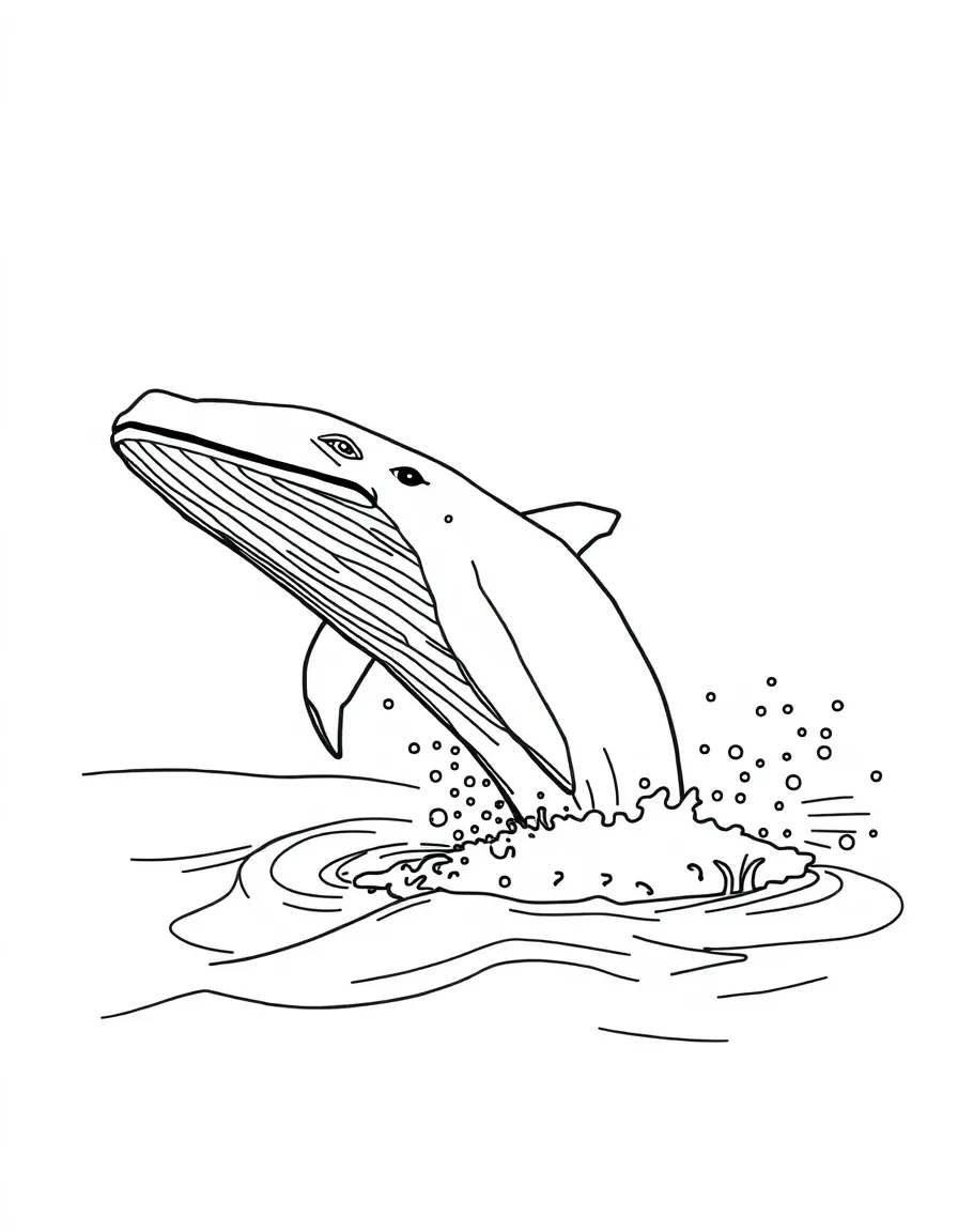 A playful whale breaching out of the water in Maine.