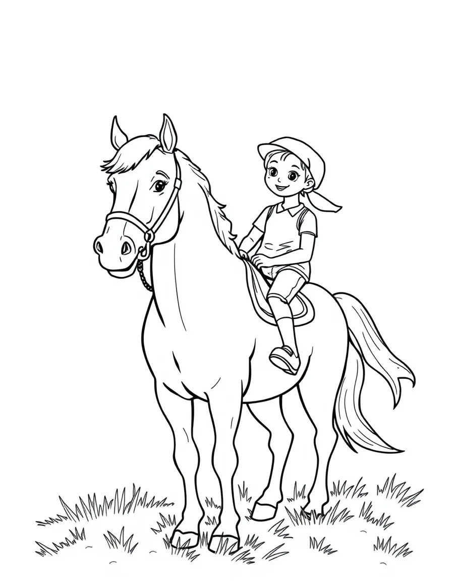 A happy horse with a happy rider in Kentucky.