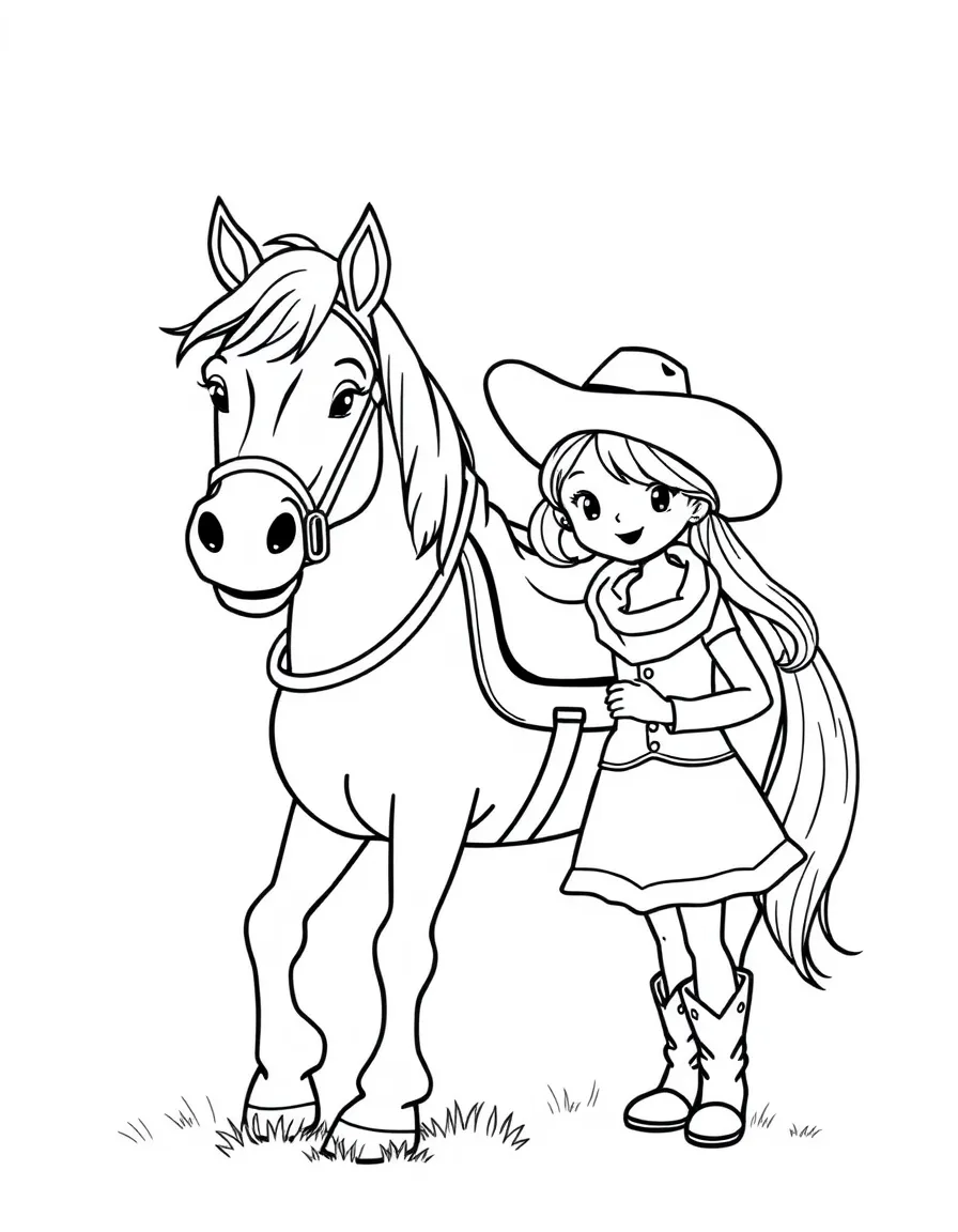 A happy horse with a cowboy and cowgirl riding together in Kentucky.