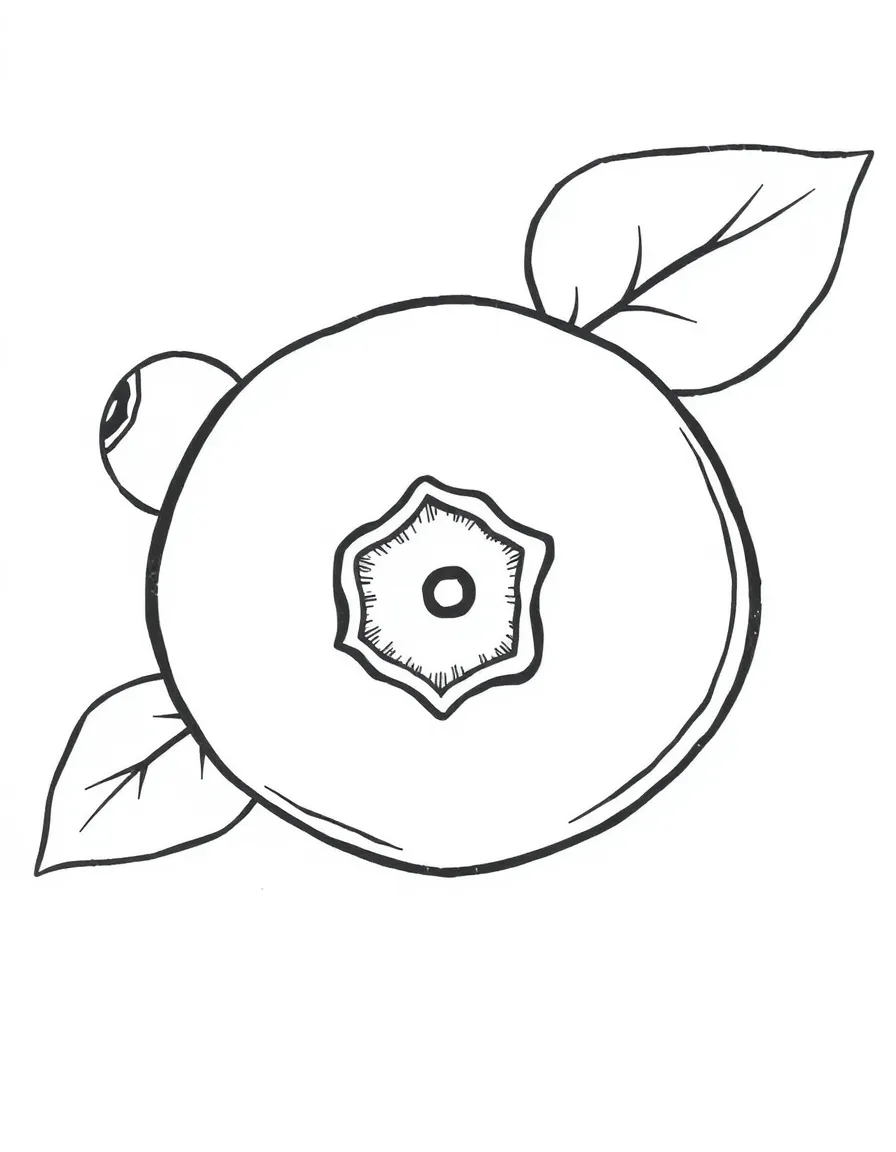 A big, round blueberry