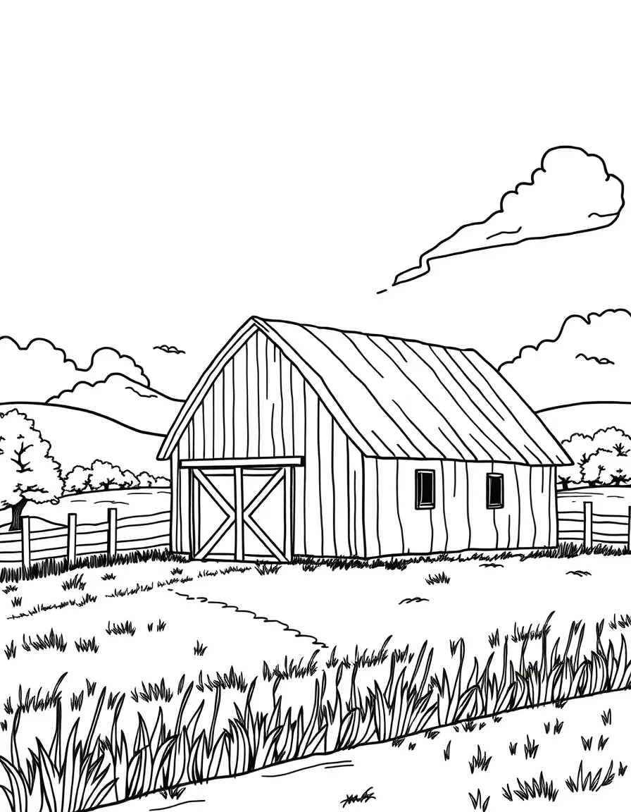 A barn in the countryside