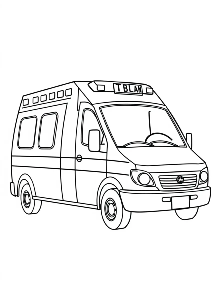 An ambulance with a siren
