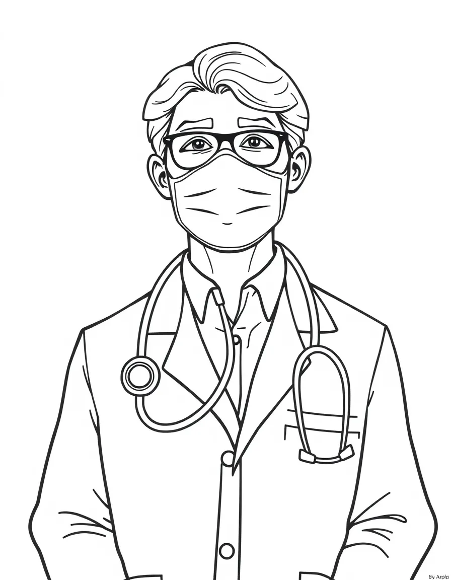 A doctor with a stethoscope
