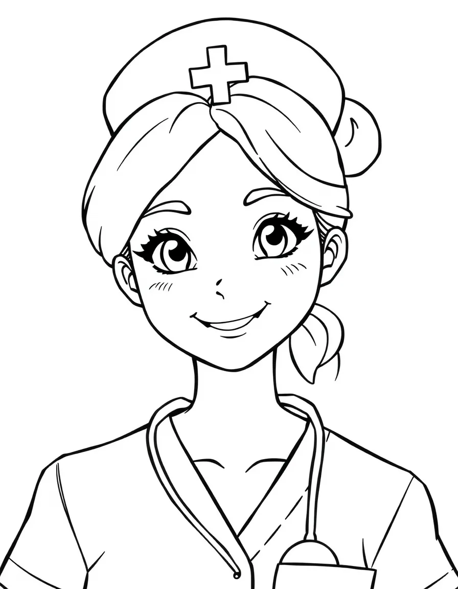 A nurse with a kind smile