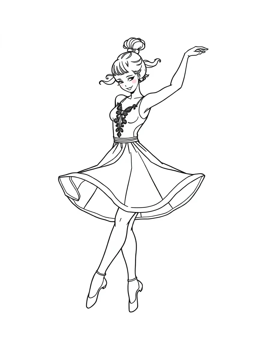 A dancer doing a twirl