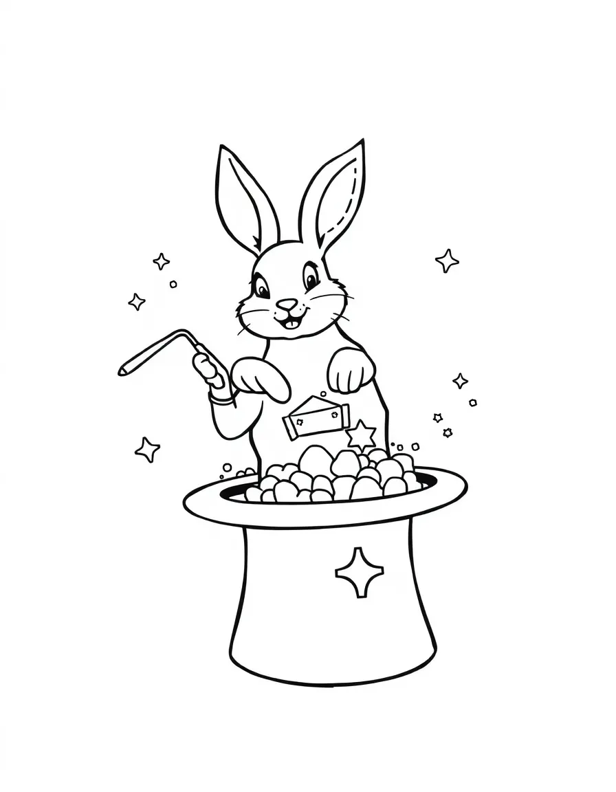 A magician pulling a rabbit out of a hat