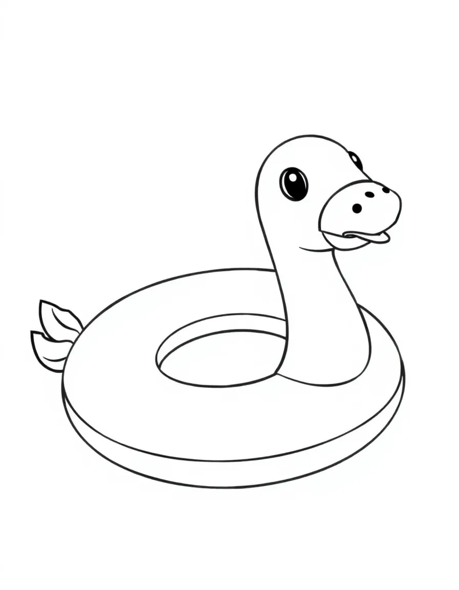 A pool float shaped like an animal