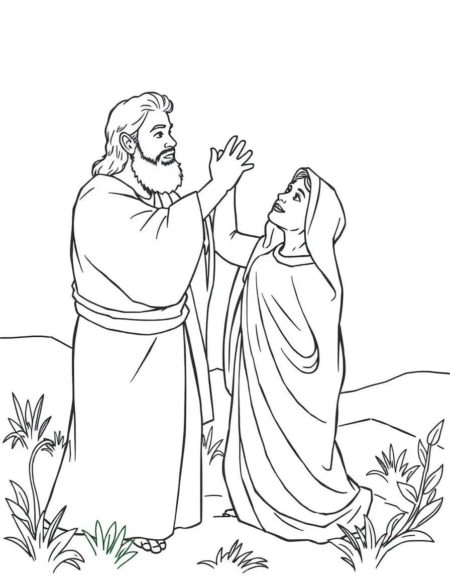 Elisha raising the Shunammite woman's son.
