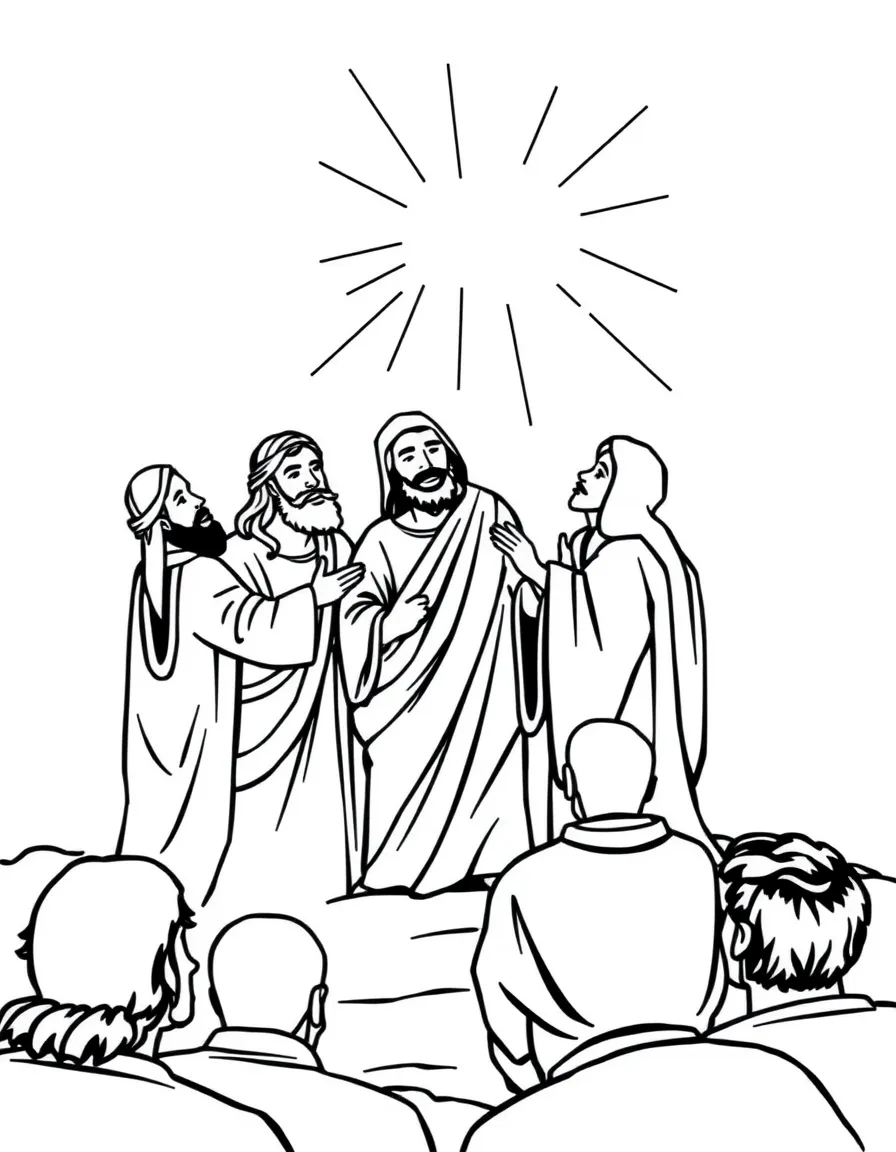 Jesus choosing the twelve apostles.