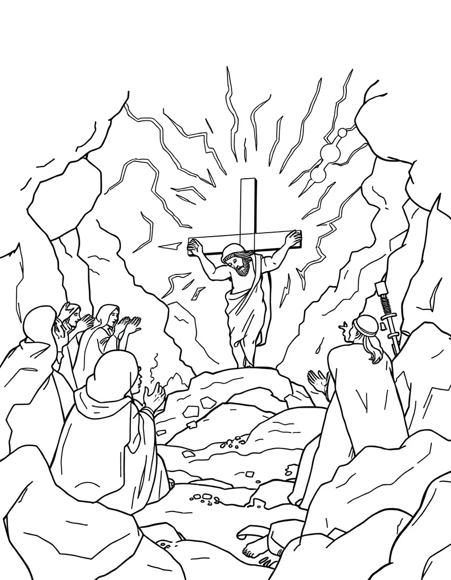 The earthquake and darkness at the crucifixion.