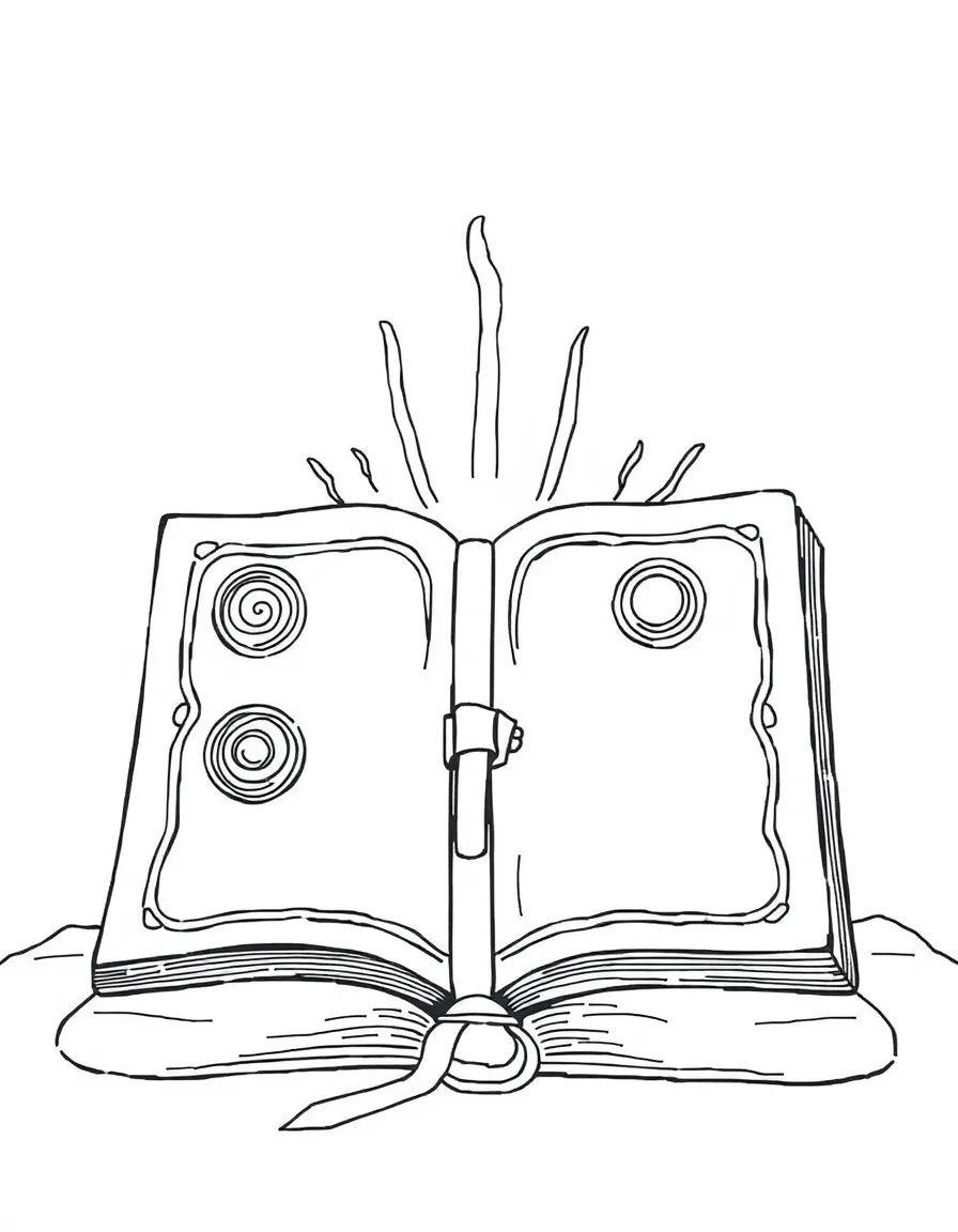 A big book with seven seals, being opened.