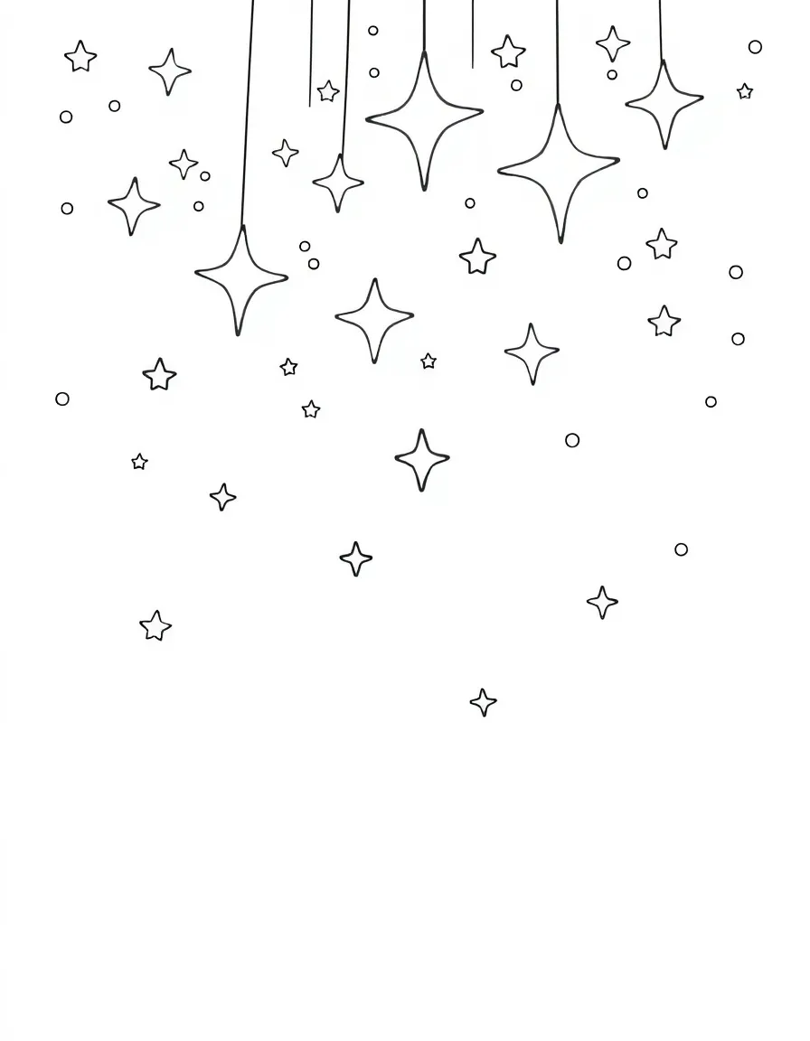 Stars falling from the sky.