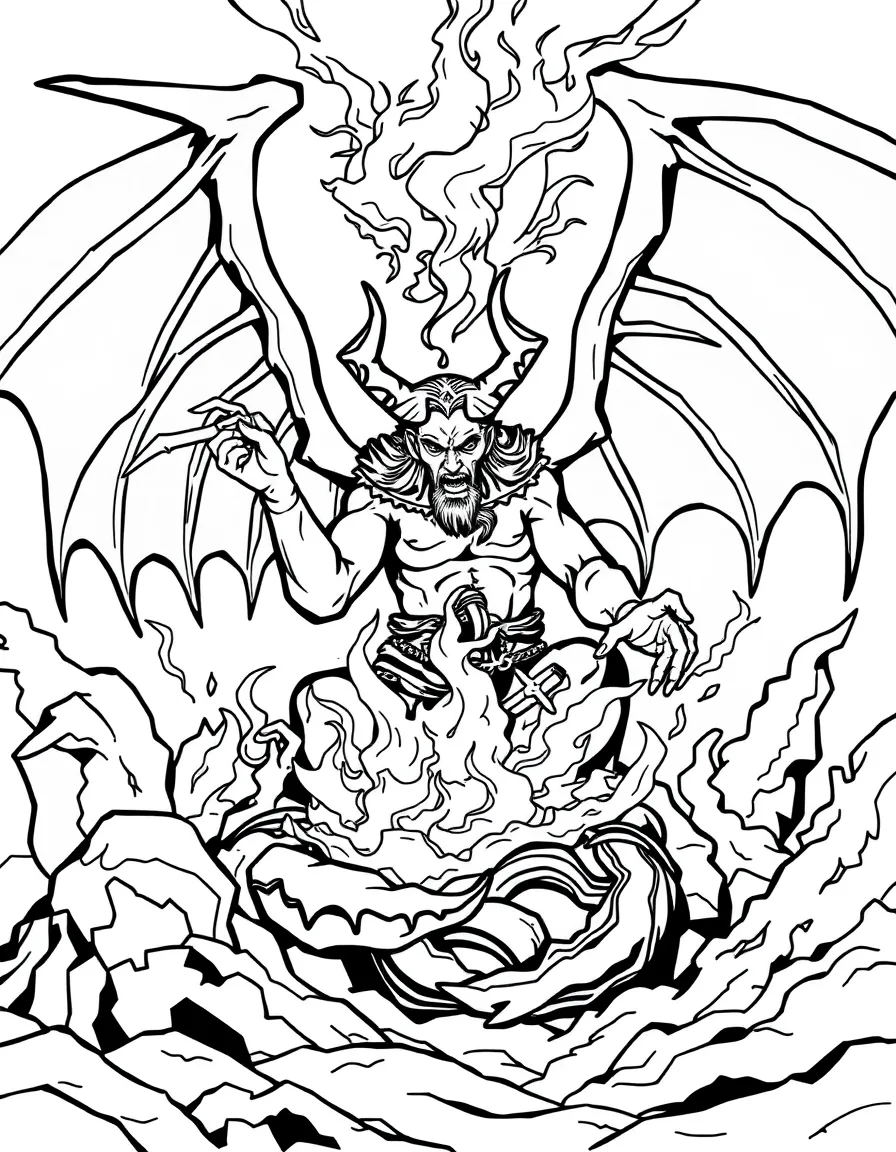 Satan being bound for a thousand years.