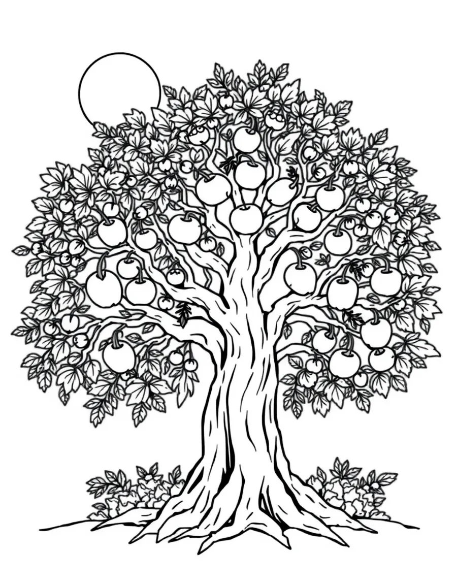 The tree of life in the New Jerusalem, bearing twelve kinds of fruit.