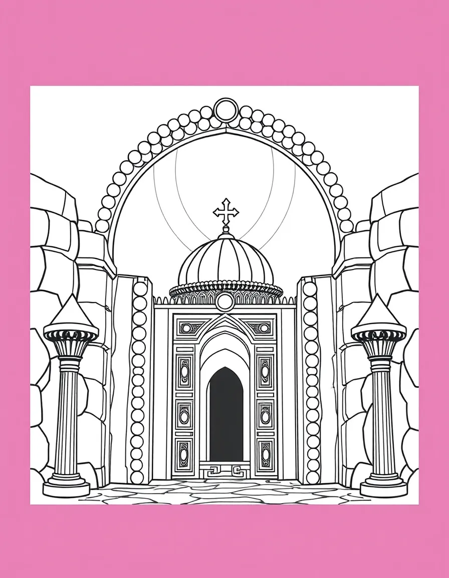 The gates of the New Jerusalem, made of pearls.