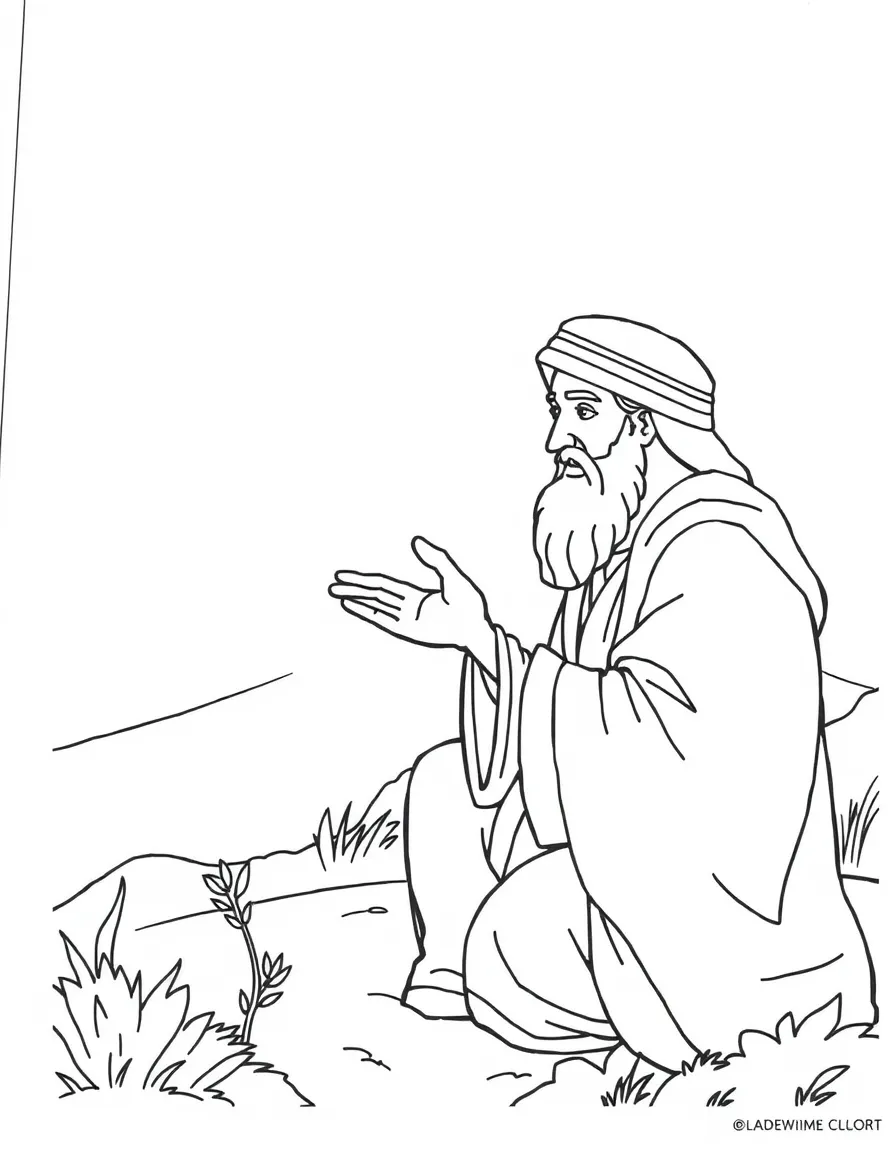 Solomon asking God for wisdom.