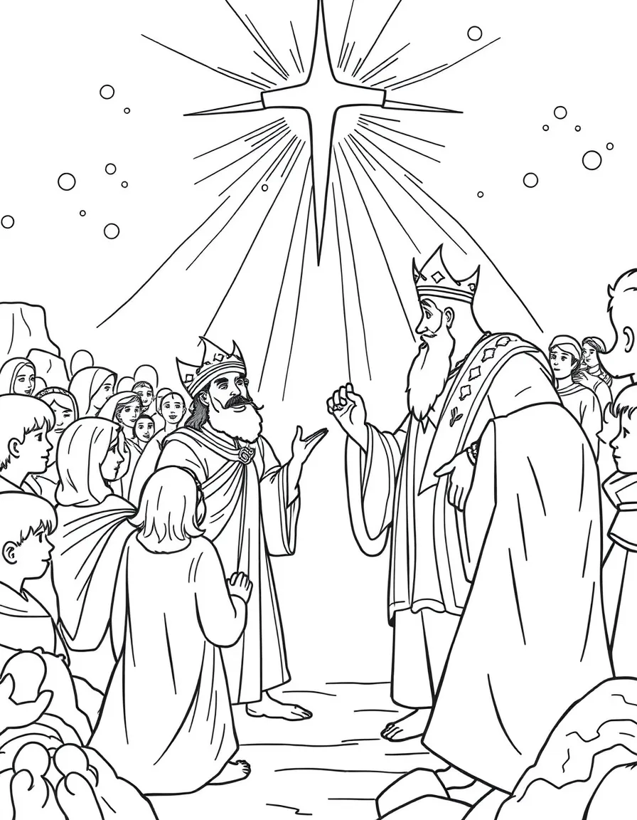 Solomon's glory, with riches and many visitors.