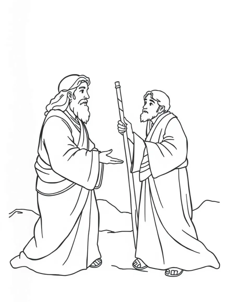 Jesus calling Simon Peter and Andrew to be fishers of men.