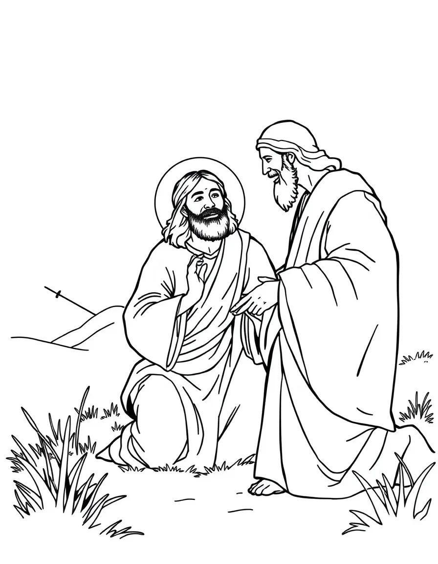Jesus healing a centurion's servant from afar.