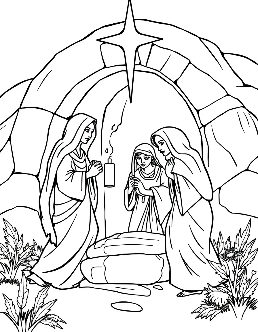 The women bringing spices to the tomb on Sunday morning.