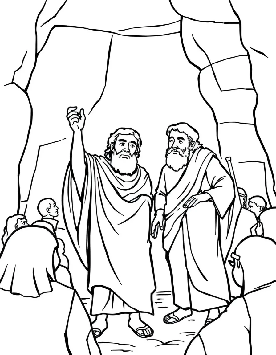 Paul and Barnabas being sent out by the church in Antioch.