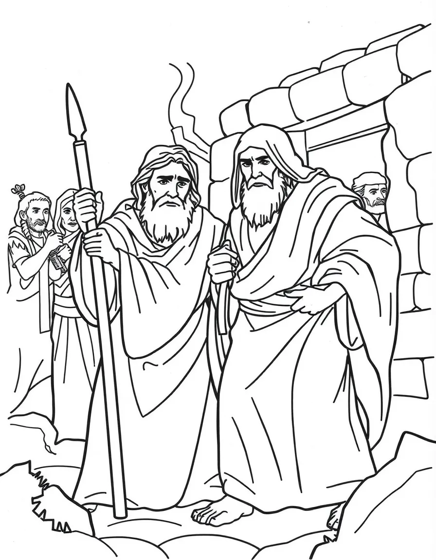 Paul and Silas arrested in Philippi after casting out a demon.