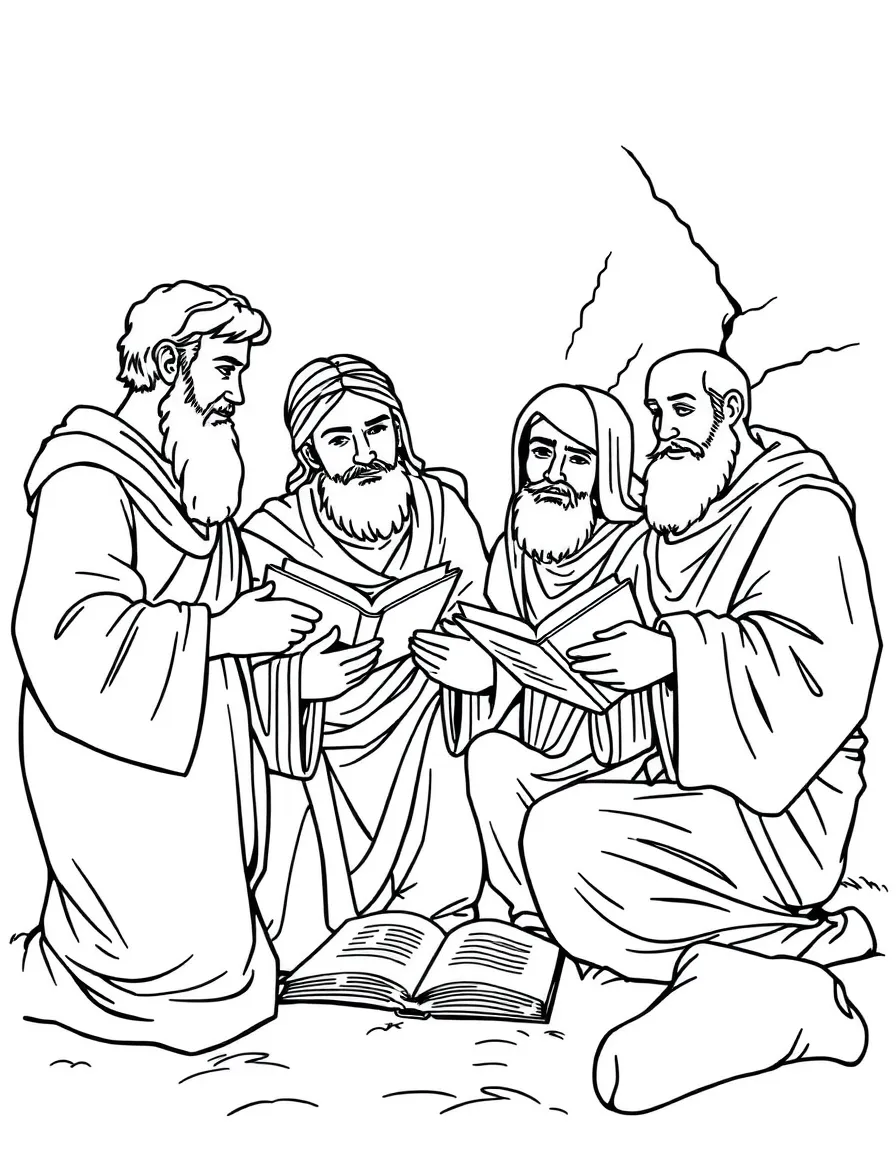 The Bereans eagerly examining the Scriptures daily.