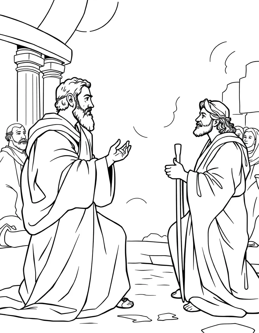 Paul preaching to Felix and Drusilla about righteousness and judgment.