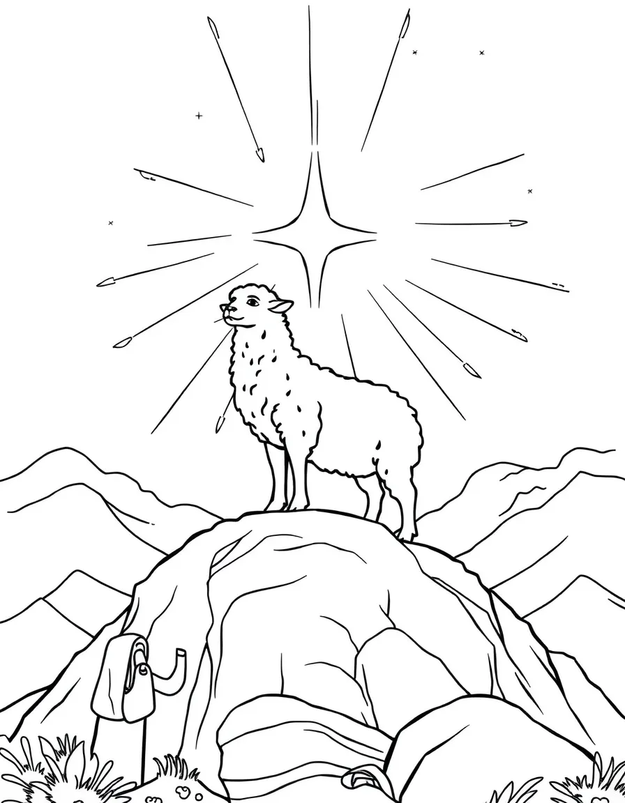 The Lamb standing on Mount Zion, with the redeemed singing a new song.