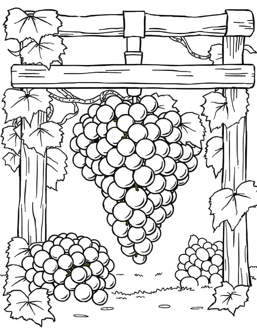The vintage of the earth, with grapes being trampled in the winepress.