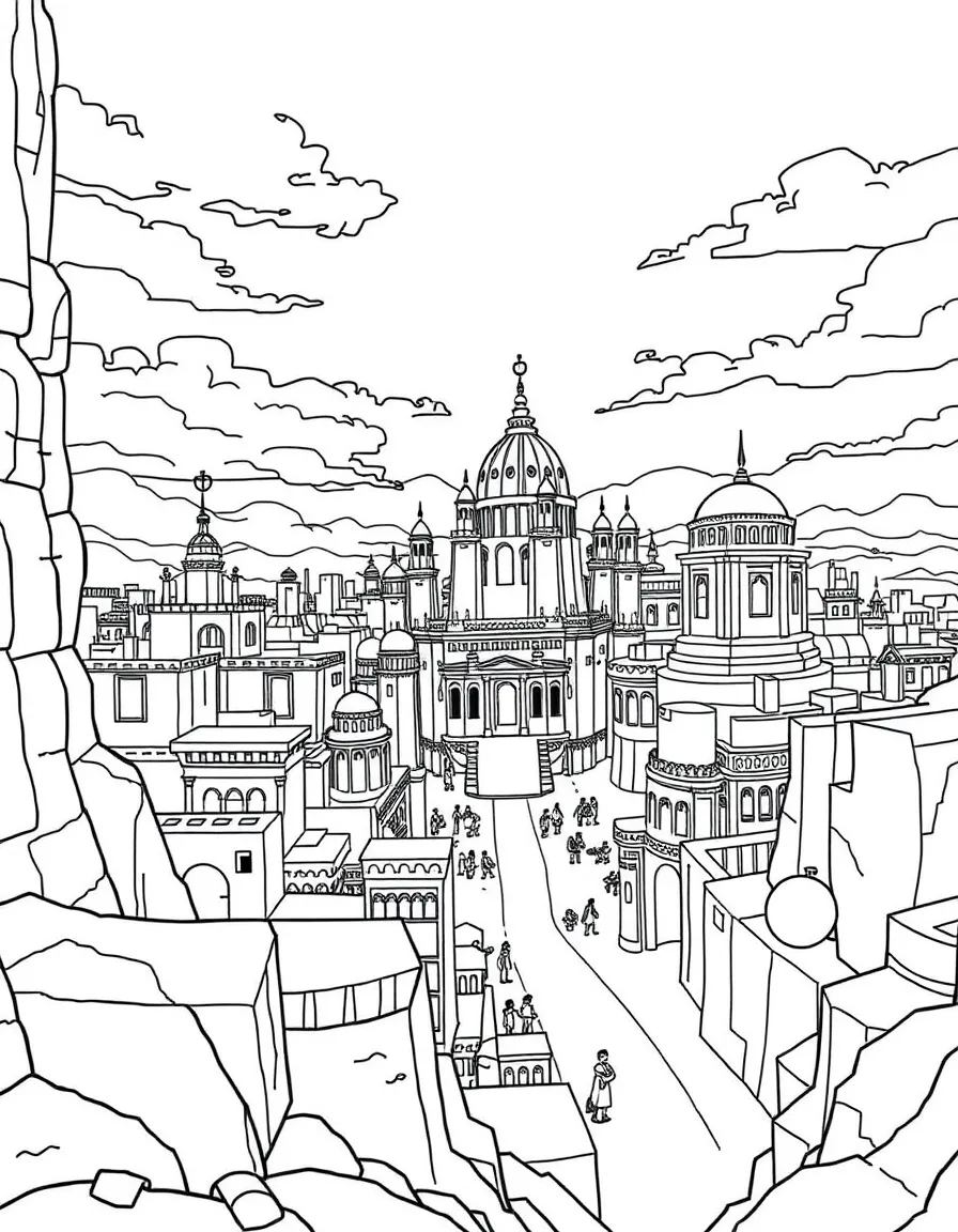 The great city Babylon split into three parts.