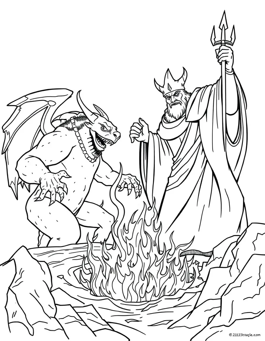 The beast and the false prophet thrown into the lake of fire.