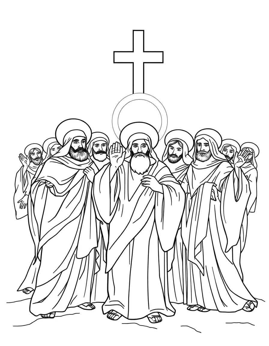 Saints reigning with Christ for a thousand years.