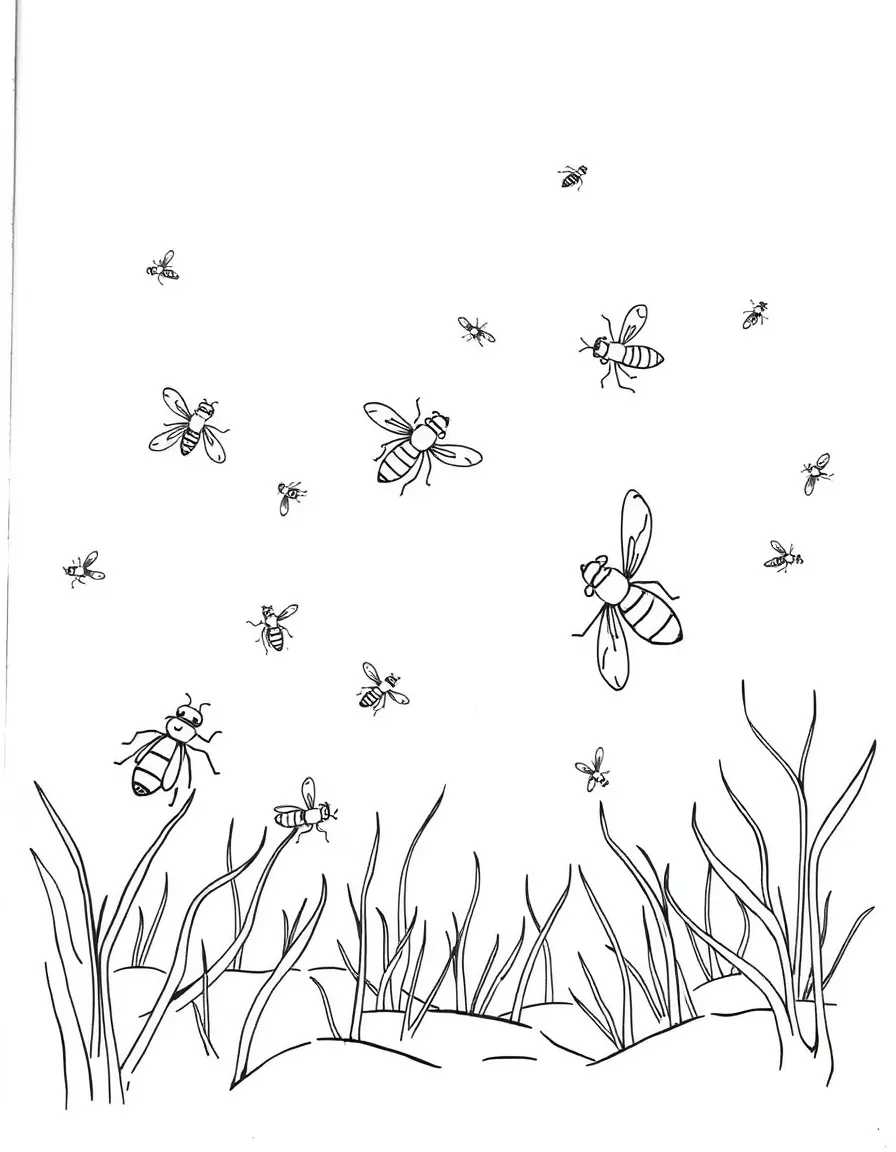 The ten plagues in Egypt: gnats and flies everywhere.