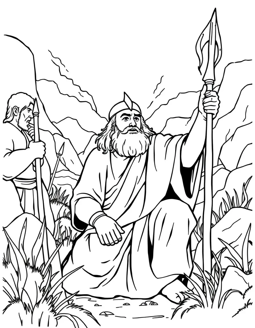 Abimelech, Gideon's son, trying to be king.