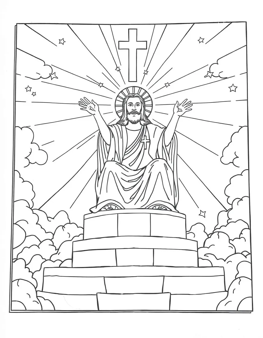 Isaiah's vision of God on a high and lifted up throne.