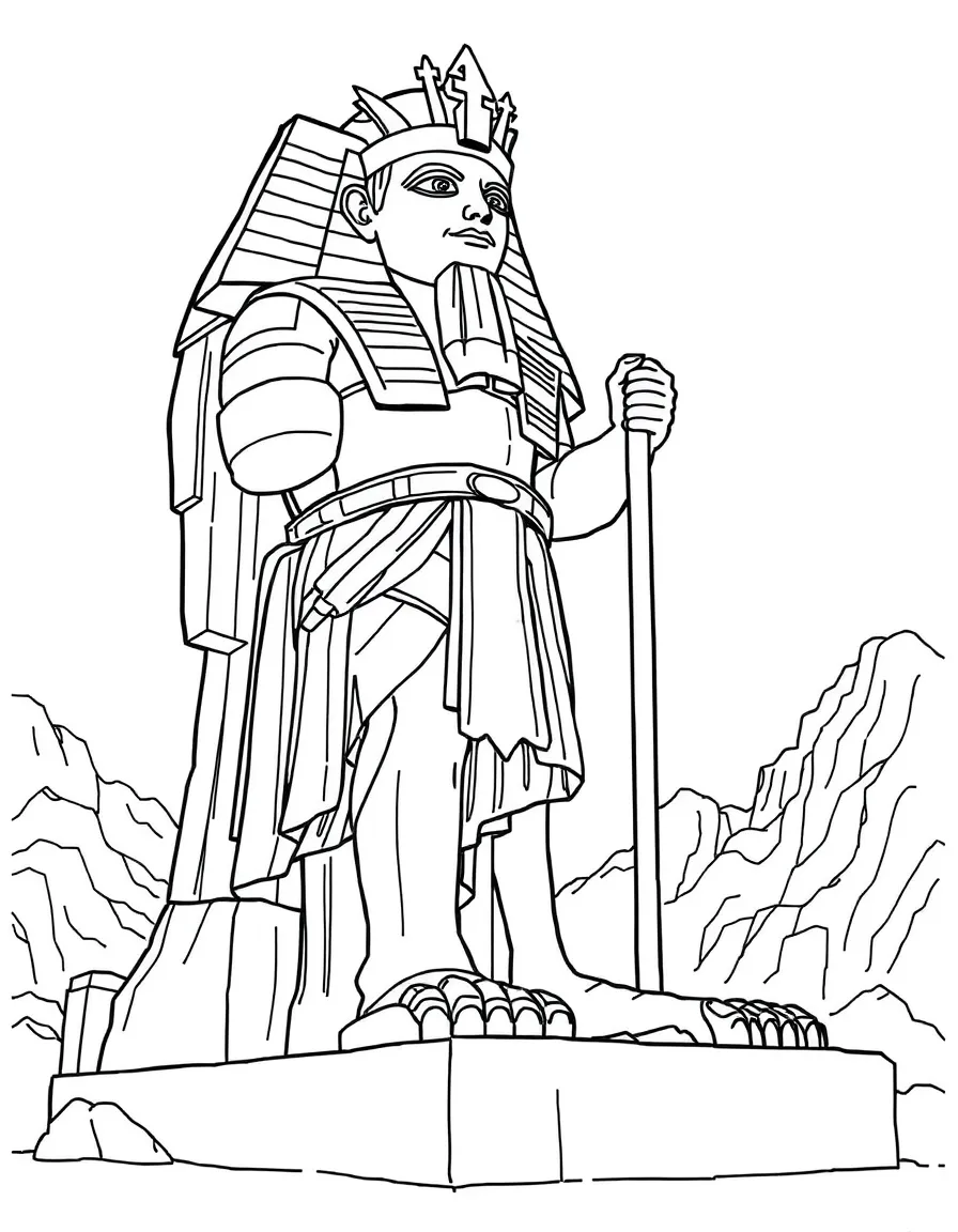 Nebuchadnezzar's dream of a giant statue with different parts.