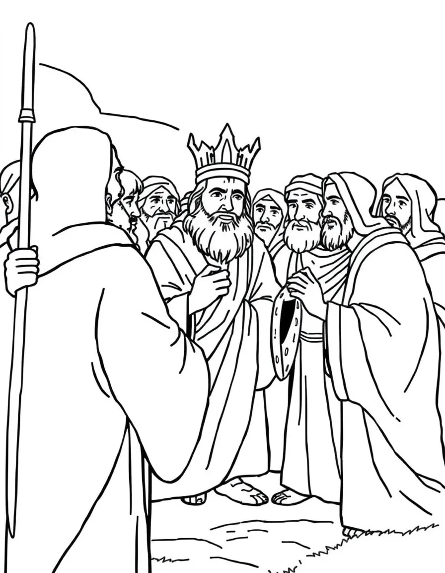 The elders of Israel asking Samuel for a king.