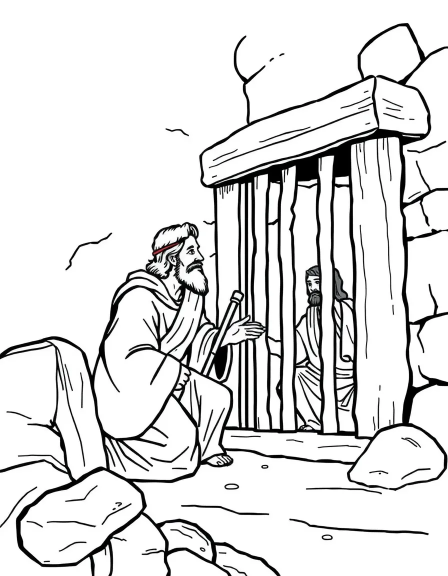 The Philippian jailer asking, "What must I do to be saved?"