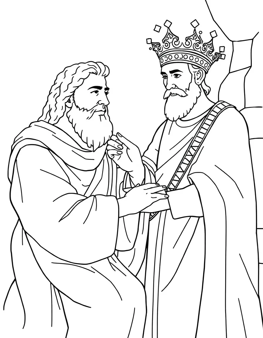 Paul healing the father of Publius, the chief official of Malta.