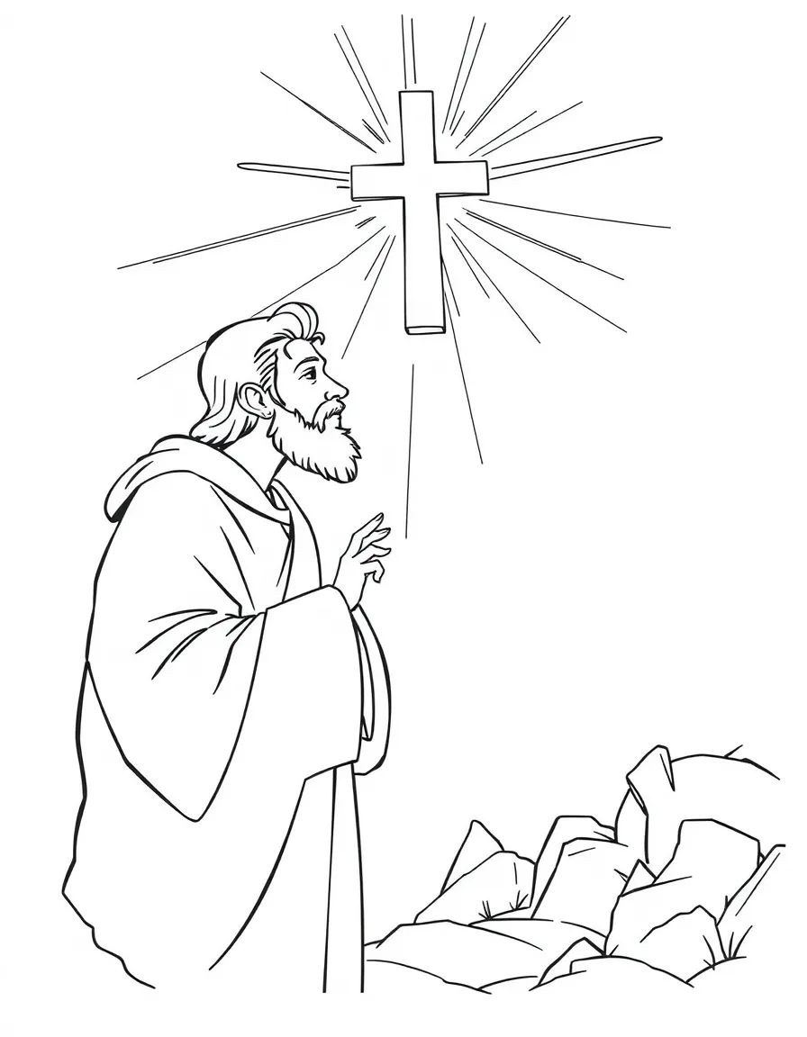 Paul's conversion, with a bright light and a voice from heaven.