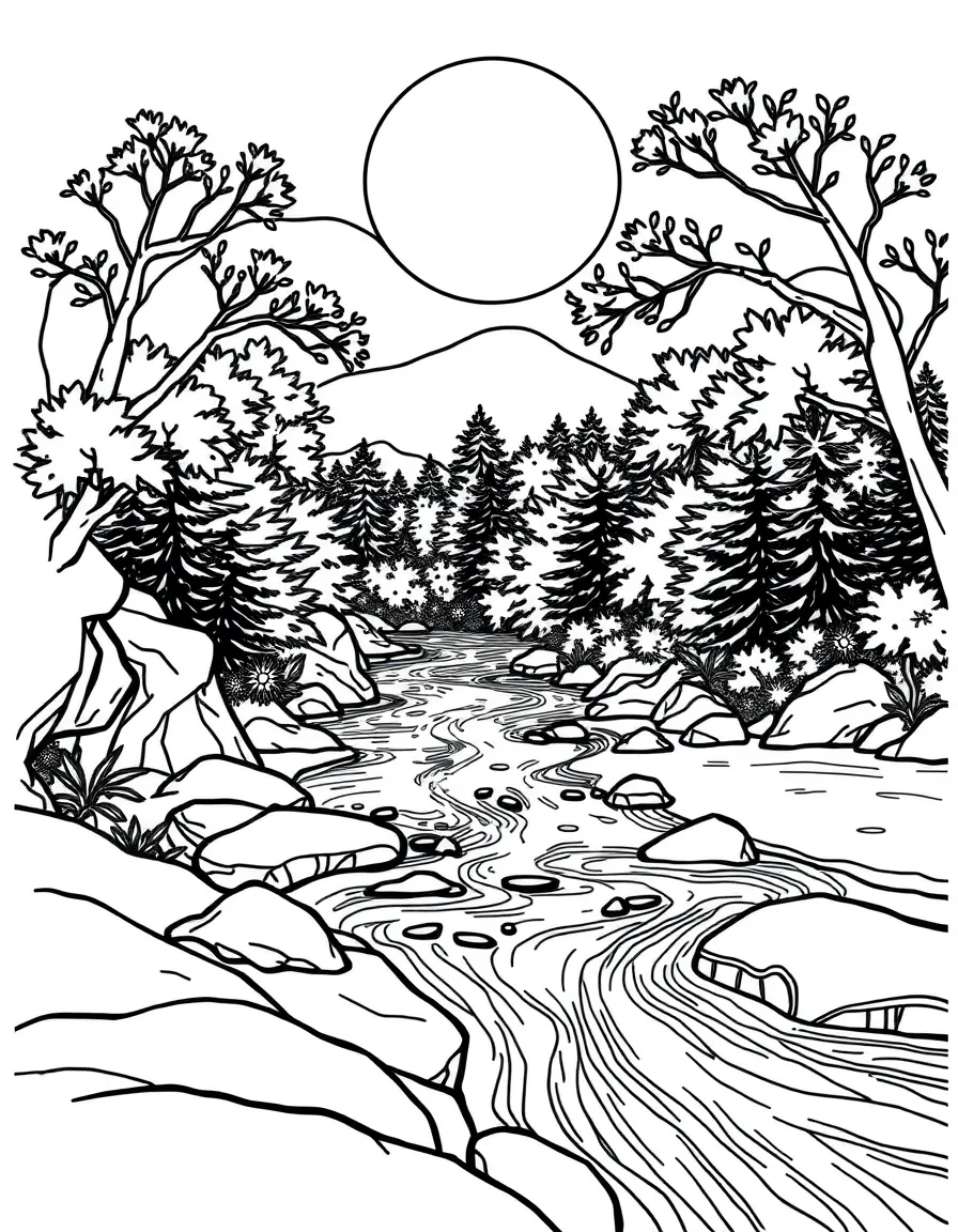 The river of life, flowing clearly.