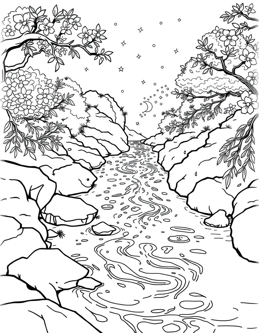 The river of life, sparkling clear.